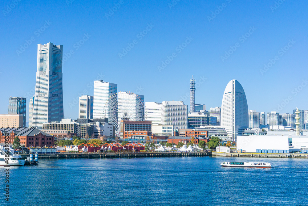 横浜　みなとみらい　都市風景