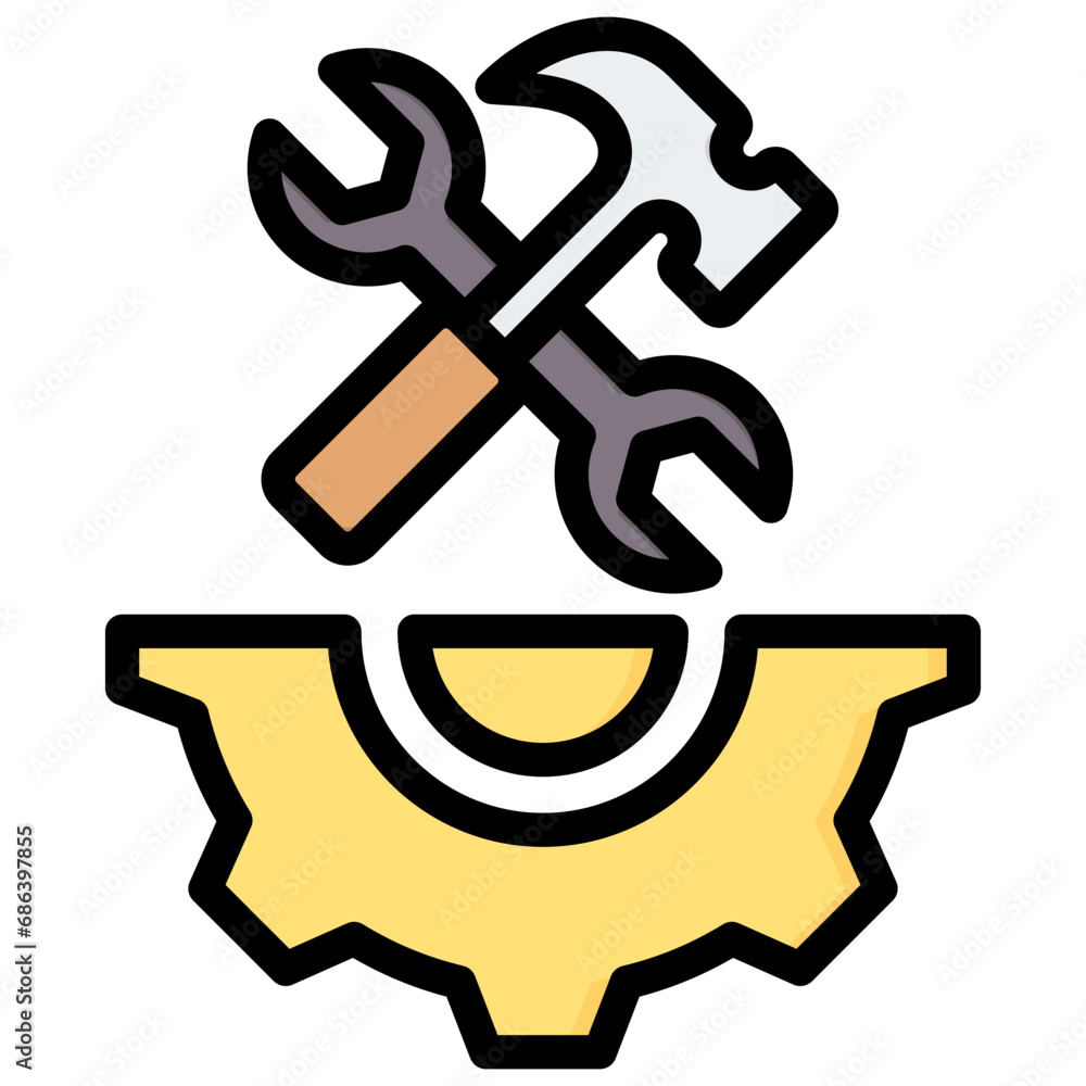 Equipment Outline Color Icon Equipment Outline Color Icon
