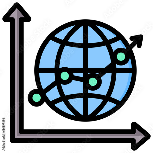 Gdp Outline Color Icon