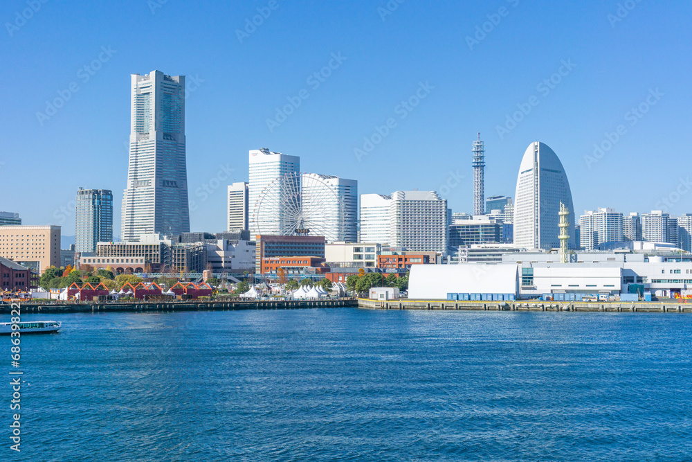 横浜　みなとみらい　都市風景