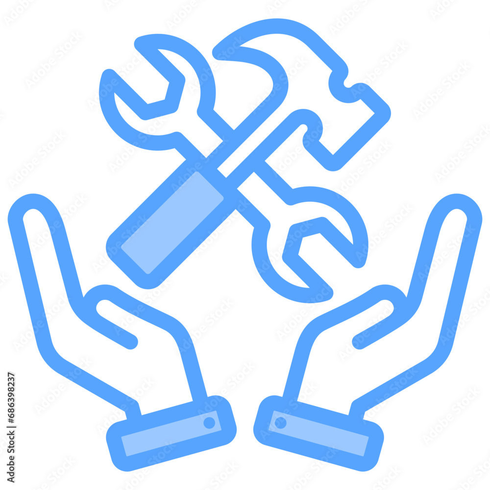 Maintenance Blue Icon Maintenance Blue Icon