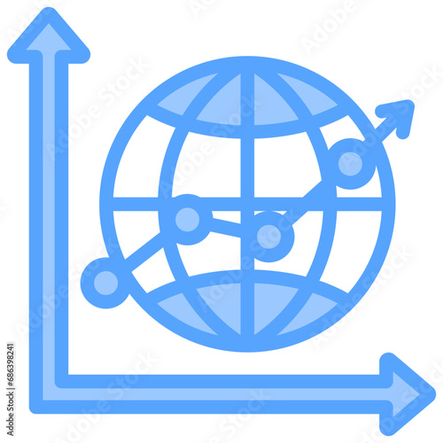 Gdp Blue Icon