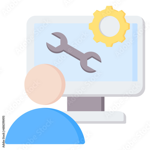 Software Engineer Flat Icon