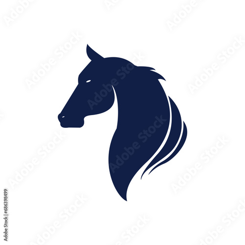 Fototapeta Naklejka Na Ścianę i Meble -  Abstract horse logo symbol design illustration vector