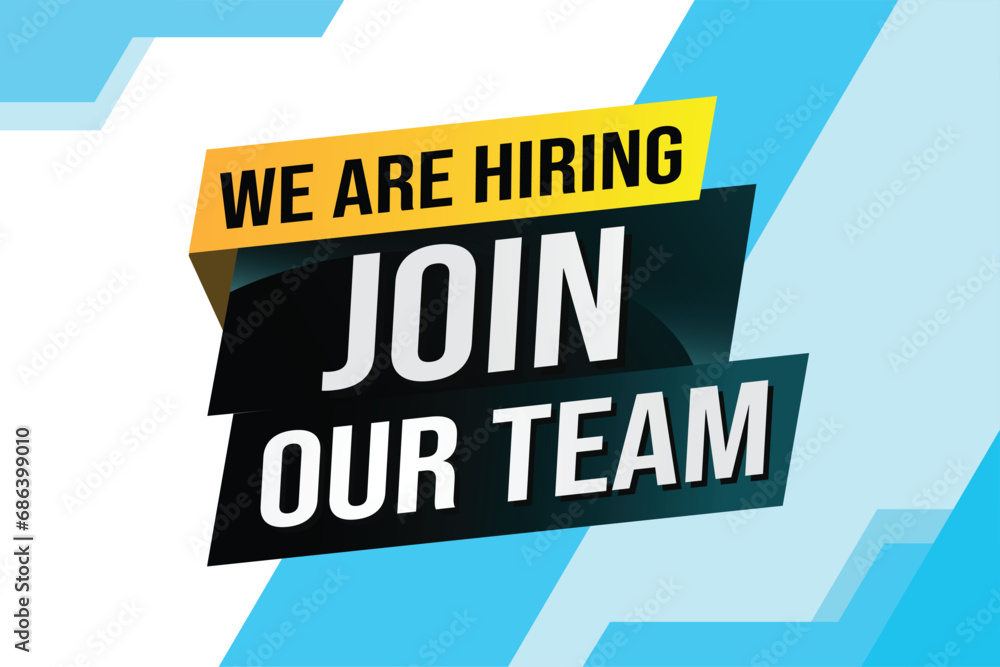 we are hiring join our team word concept vector illustration with ...