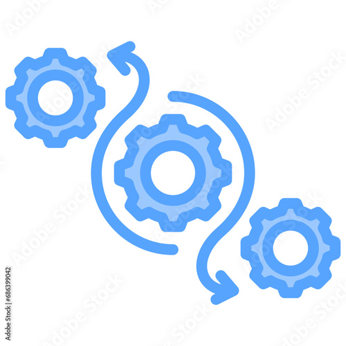 Automation Blue Icon
