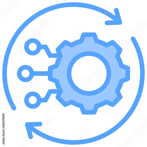 Operations Blue Icon