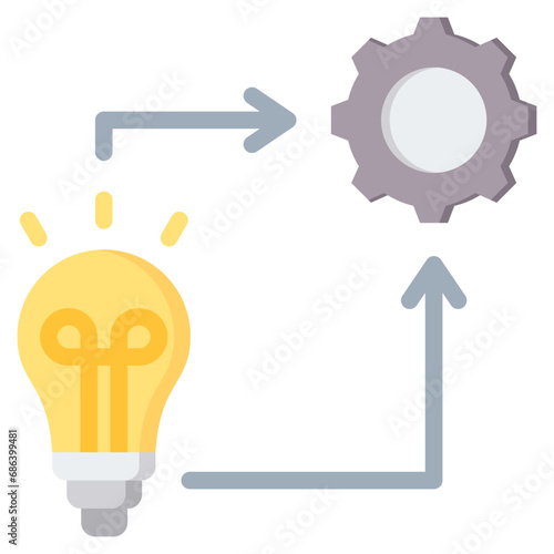 Implementation Flat Icon