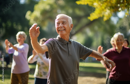 Senior outdoor activities, Tai Chi