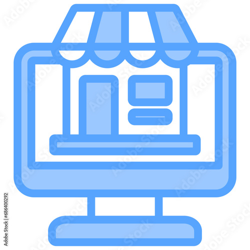 Marketplace Blue Icon
