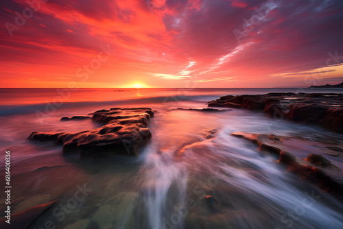 Strandsonne- Magischer Sonnenaufgang und verträumter Sonnenuntergang an einem idyllischen Küstenparadies © Seegraphie