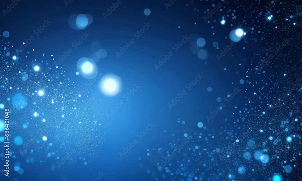 Fototapeta premium Abstract bokeh background with glow particles