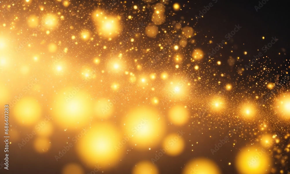 Fototapeta premium Abstract bokeh background with glow particles