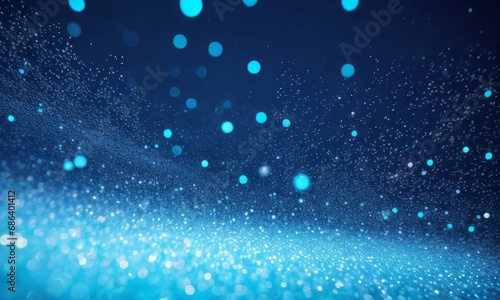 Abstract bokeh background with glow particles