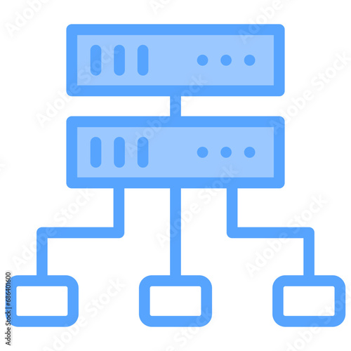 Proxy Server Blue Icon