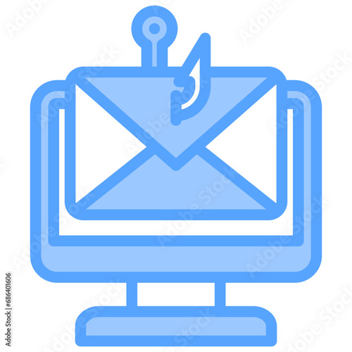 Phishing Blue Icon