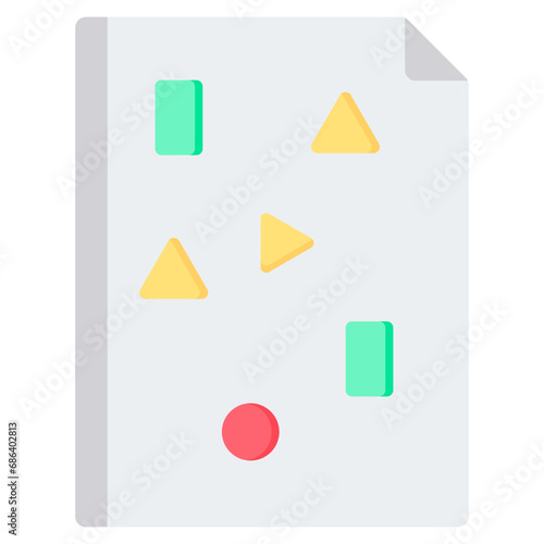 Unstructured Data Flat Icon