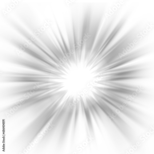 white glowing light burst explosion effect