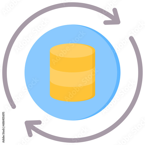 Synchronization Flat Icon