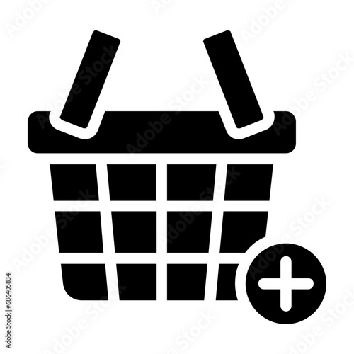 shopping basket icon photo