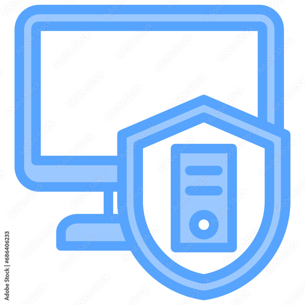 Data Protection Blue Icon