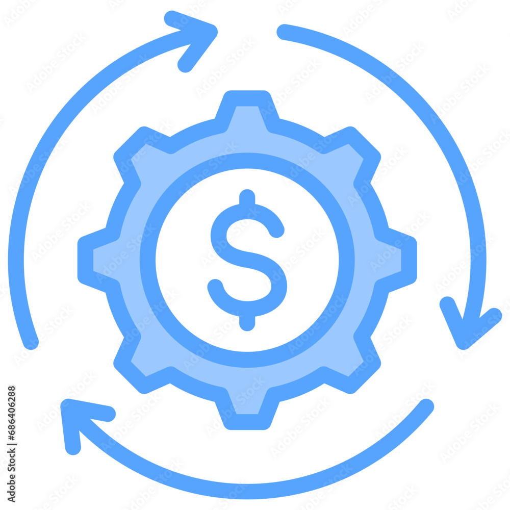 Business Continuity Blue Icon Business Continuity Blue Icon