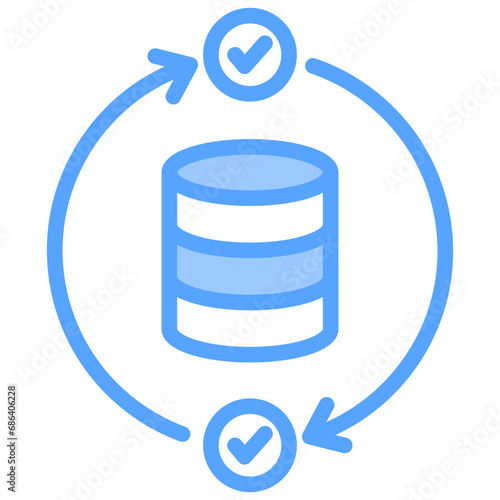 Continuation Blue Icon