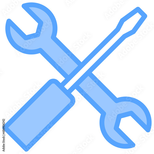 Tools Blue Icon