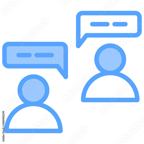 Communication Blue Icon