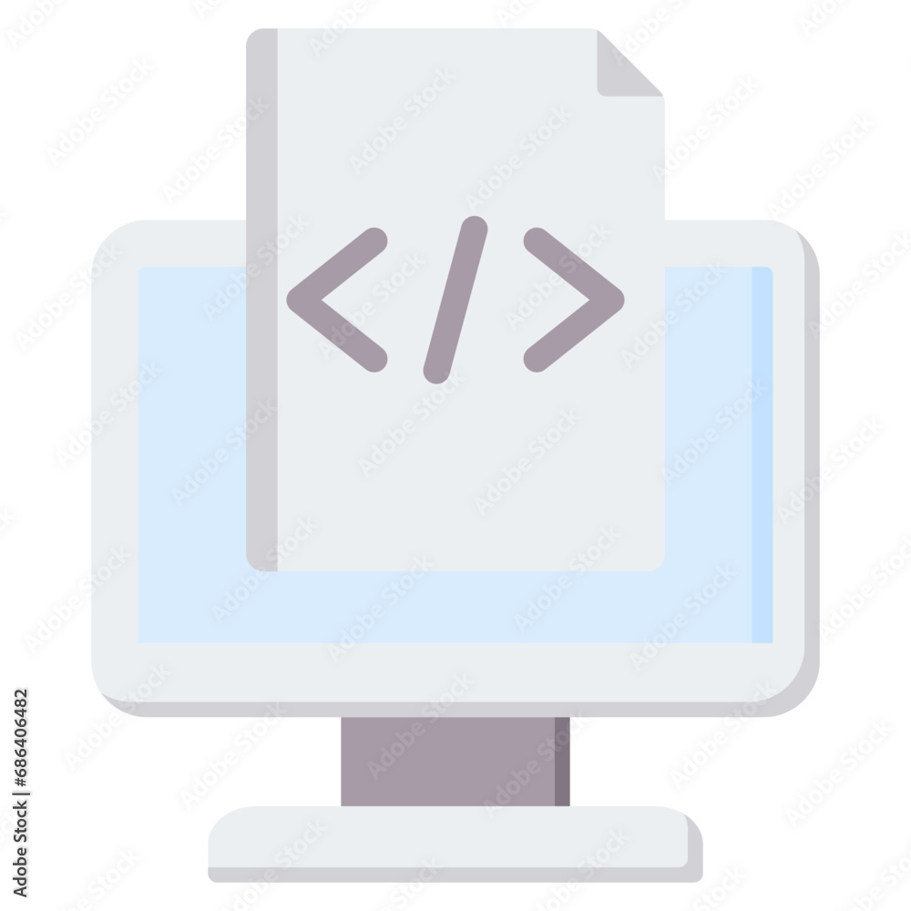 Coding Flat Icon Coding Flat Icon