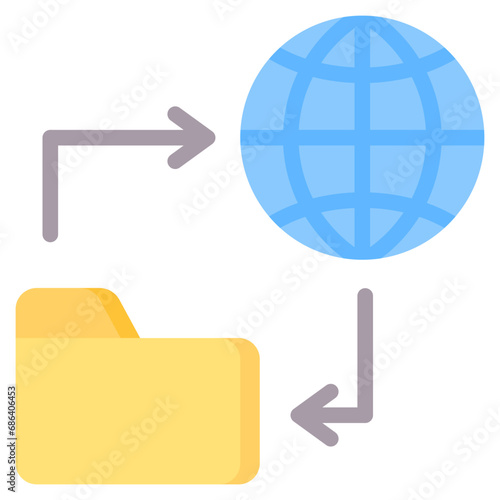 Ftp Flat Icon