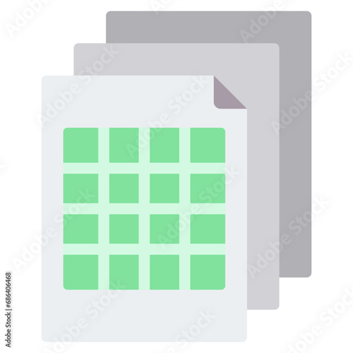 Spreadsheet Flat Icon