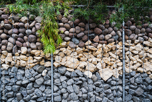 gabions fence made of stone