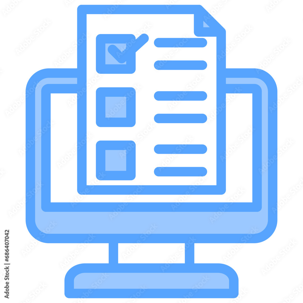 E-Survey Blue Icon E-Survey Blue Icon