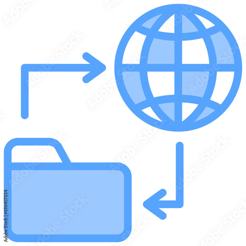 Ftp Blue Icon