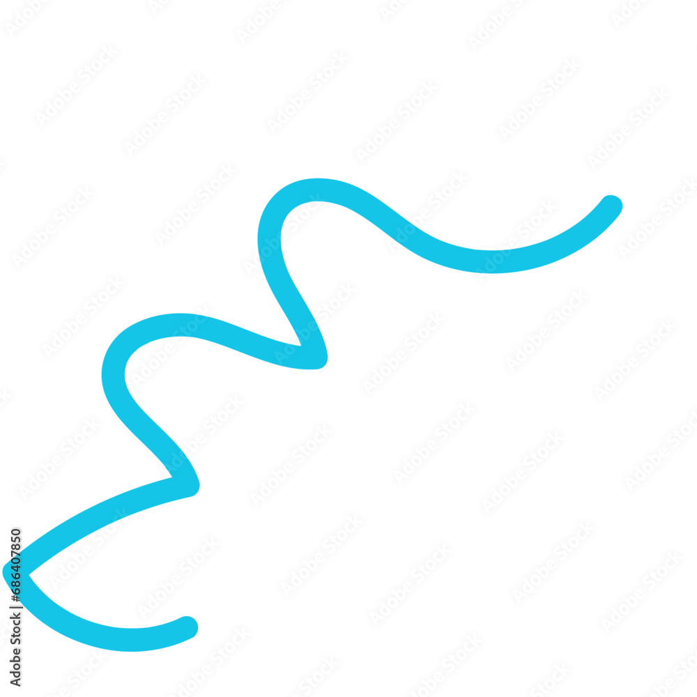 Squiggly line decor vector Squiggly line decor vector
