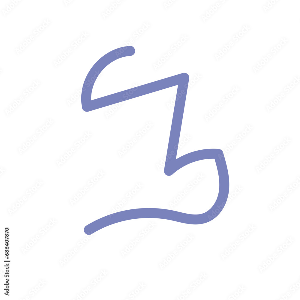 Squiggly line decor vector Squiggly line decor vector