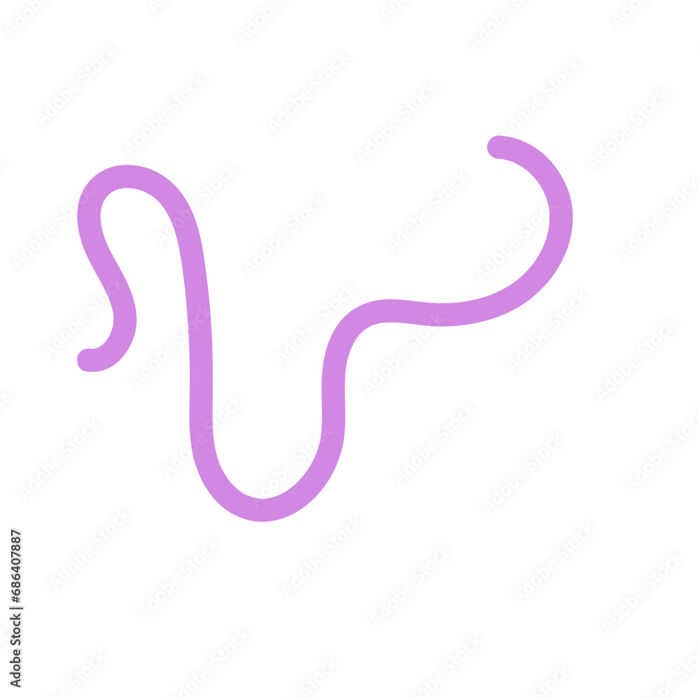 Fototapeta premium Squiggly line decor vector 