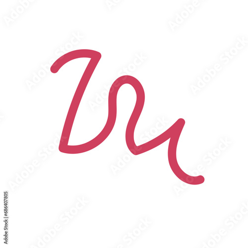 Squiggly line decor vector 