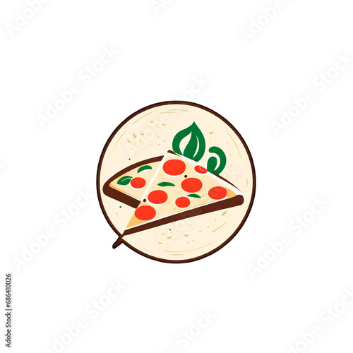 pizza on a plate