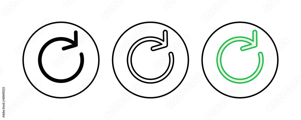 Refresh icon set. Reload icon vector. Update icon. Refresh icon set. Reload icon vector. Update icon.