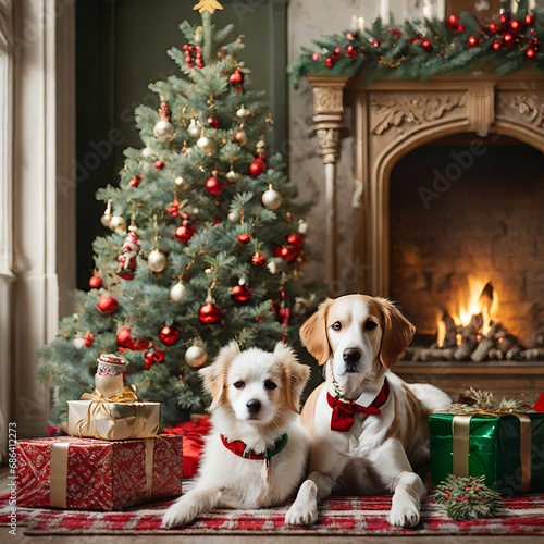 Dog christmas ki © Stefan