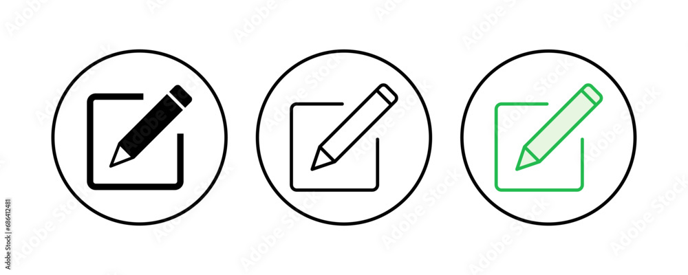 Edit icon set. edit document icon. edit text icon. pencil. sign up Edit icon set. edit document icon. edit text icon. pencil. sign up
