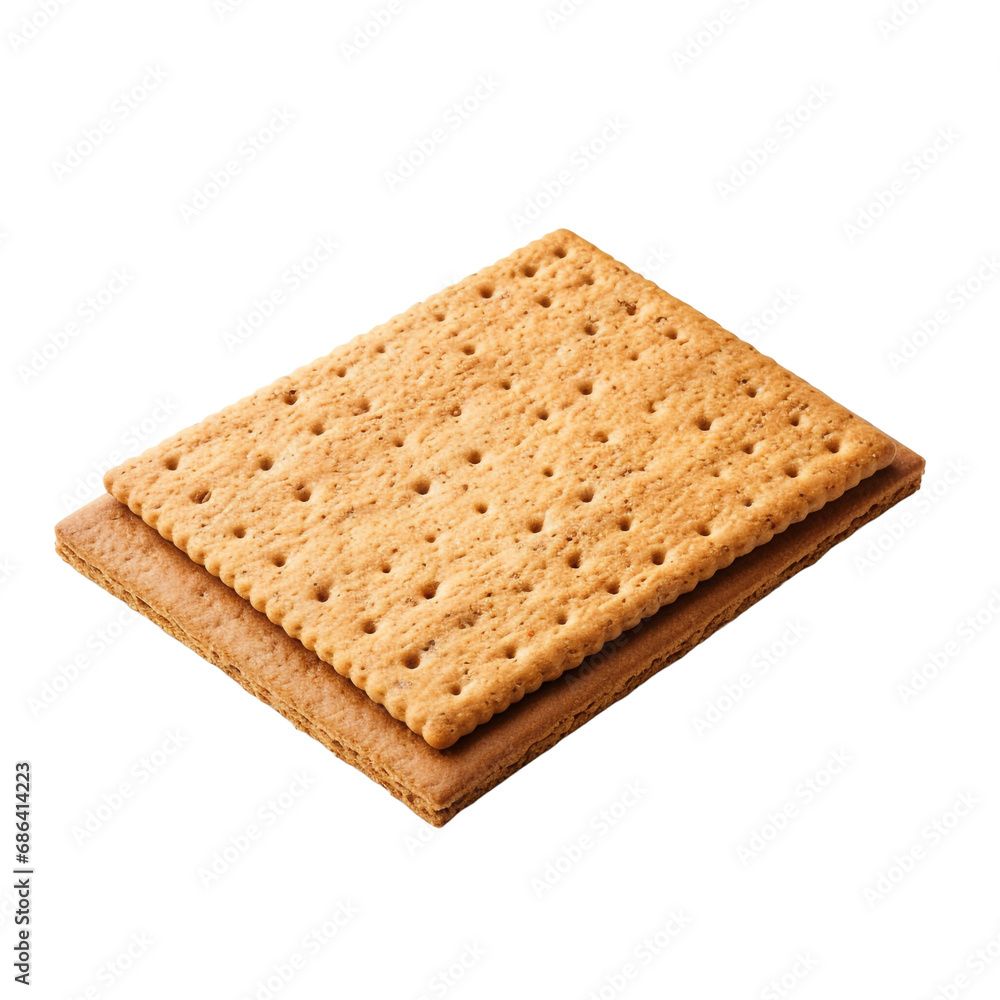 Baking sheet with graham crackers isolated on transparent background Baking sheet with graham crackers isolated on transparent background