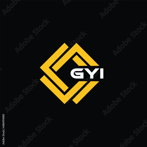 GYI letter design for logo and icon.GYI typography for technology, business and real estate brand.GYI monogram logo. photo