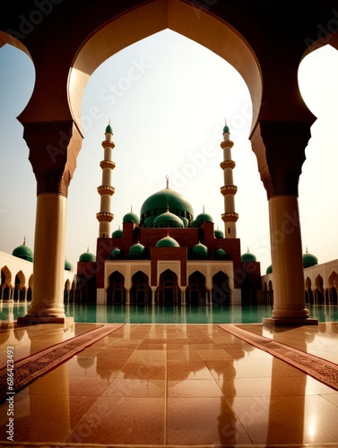Scenic view of an Islamic Mosque  © FadedNeon