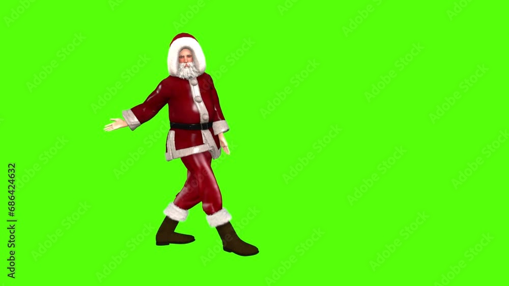Santa Claus Street Dance Seamless loop. Santa Claus Street Dance Seamless loop.
