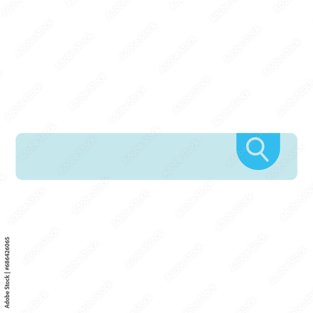 Simple search box in flat style Simple search box in flat style
