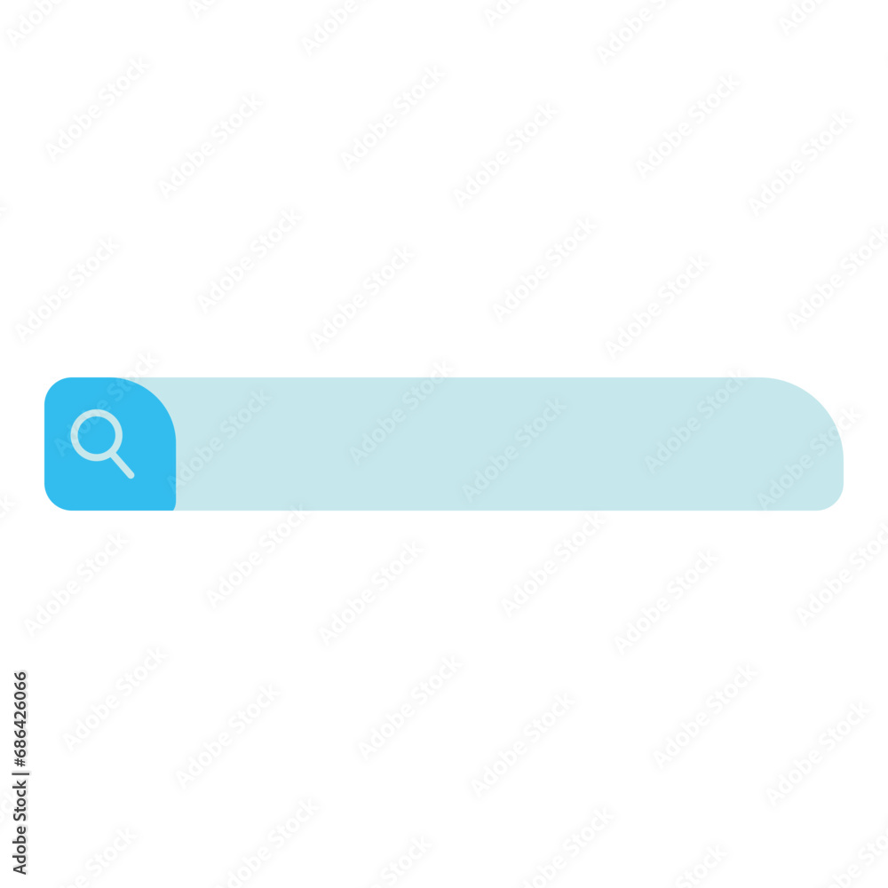 Simple search box in flat style