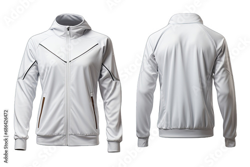 White Jacket with Hood, Versatile and Stylish, transparent background